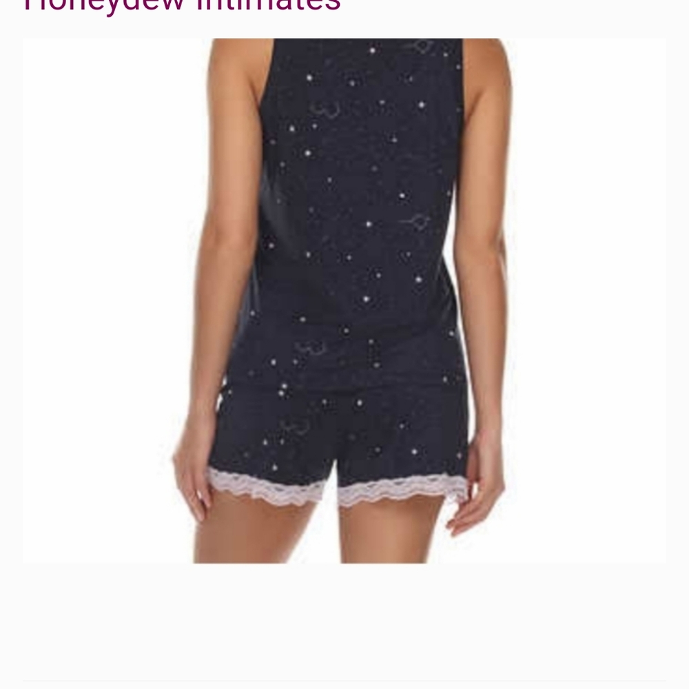 Honeydew Ladies' 2-piece Tank and Short Set lace nwt night blue - Picture 3 of 6